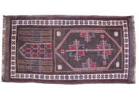 antikk turkmensk teppe, Balutch 73X138 cm